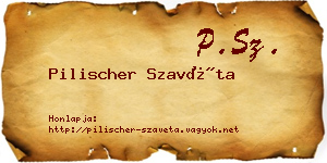 Pilischer Szavéta névjegykártya